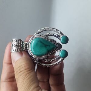 Turquoise 925 silver native american pendant